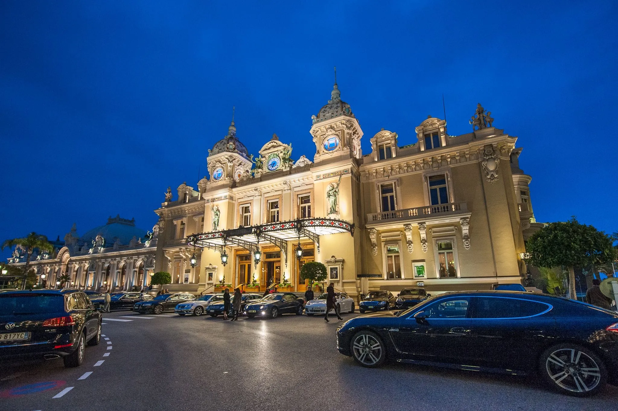 The Monte-Carlo Casino at dusk